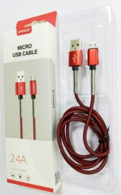 Кабель APPACS AP03202m, microUSB, 5V/2.4A, 1 метр