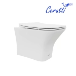 Унитаз подвесной CeruttiSpa VETTORE Aria MW CT9242 безободковый, с крышкой микролифт, белый матовый
