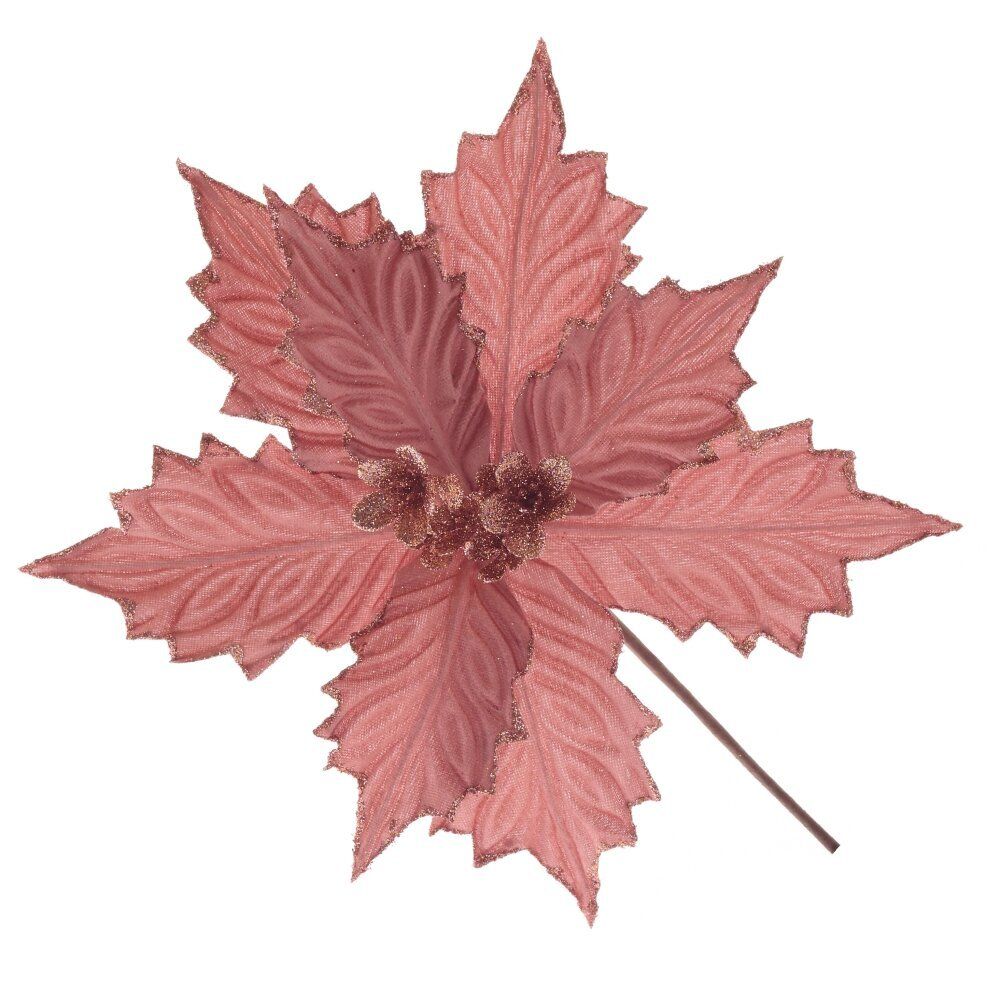 GAEM Цветок искусственный "Пуансеттия", L30 W30 H35 см, 6в.