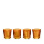 Набор стаканов L'Objet Prism DOF Amber, 380 мл (4 шт.)