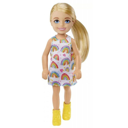 Barbie - Club Chelsea Doll в платье с радужным узором HGT02