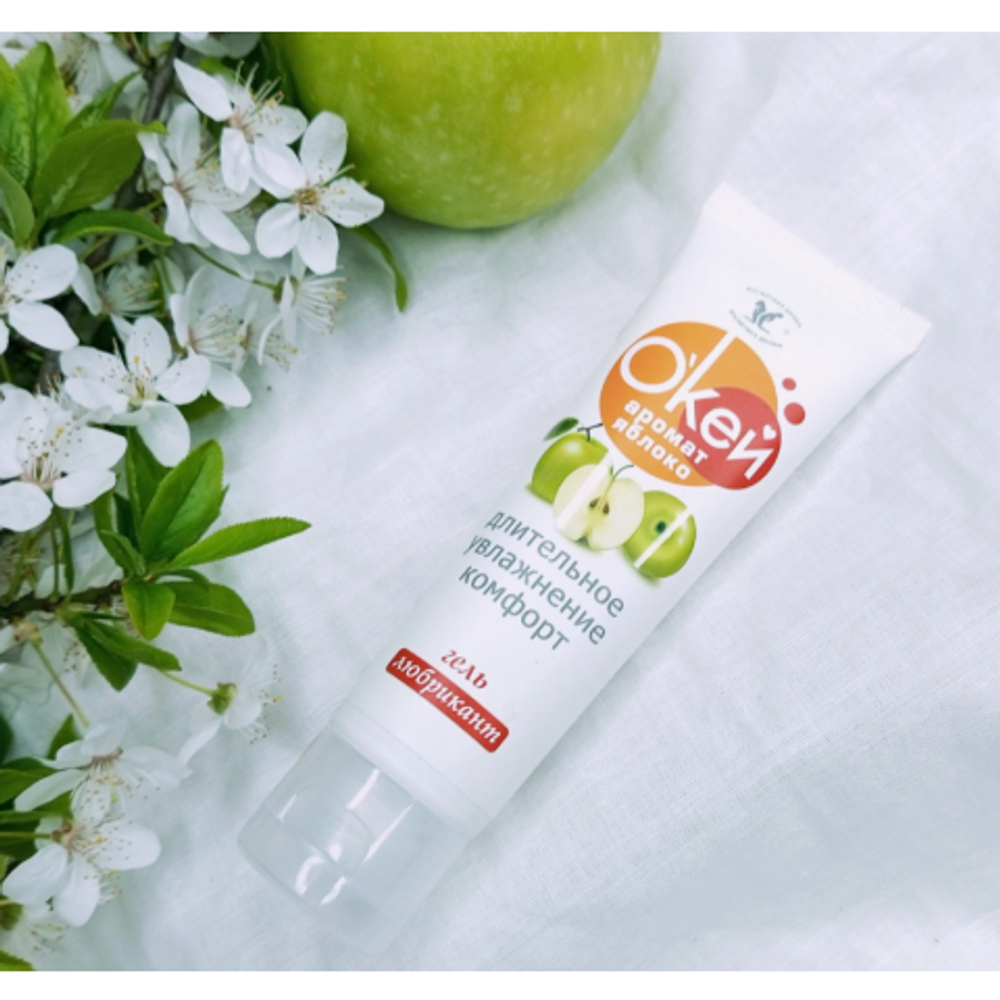 Гель-любрикант "О`Кей", аромат яблоко, туб, 50 г