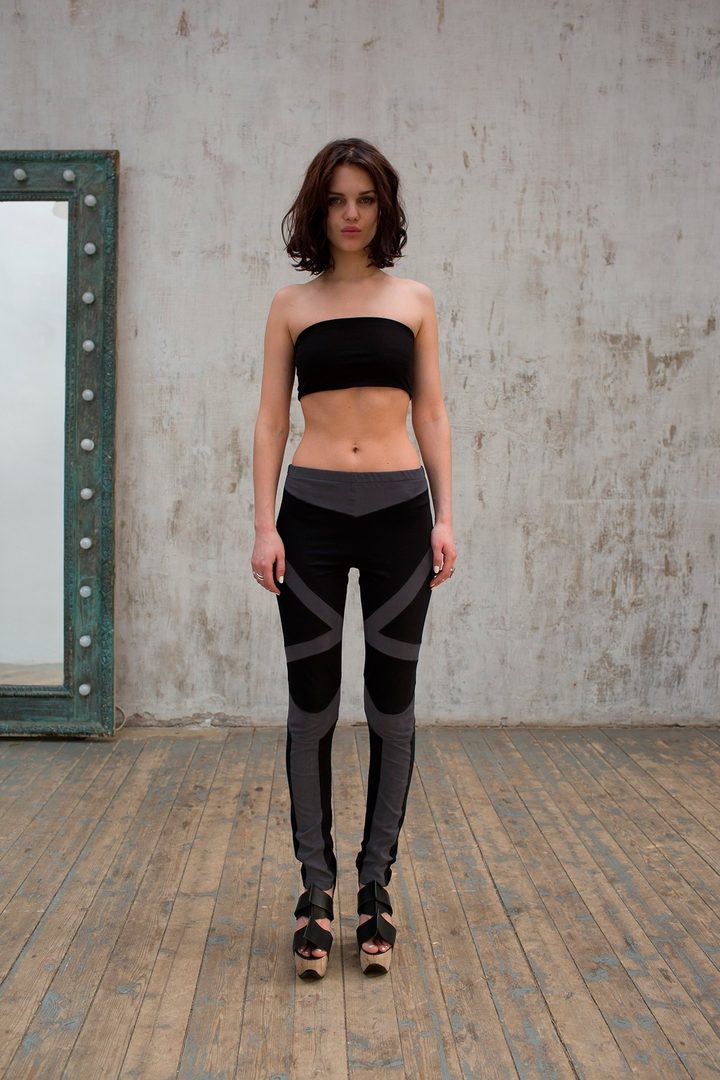 Леггинсы «Bandage Black-Gray»