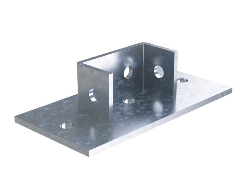 Крепление к потолку для двойного С-образного профиля 41х41, INOX 304