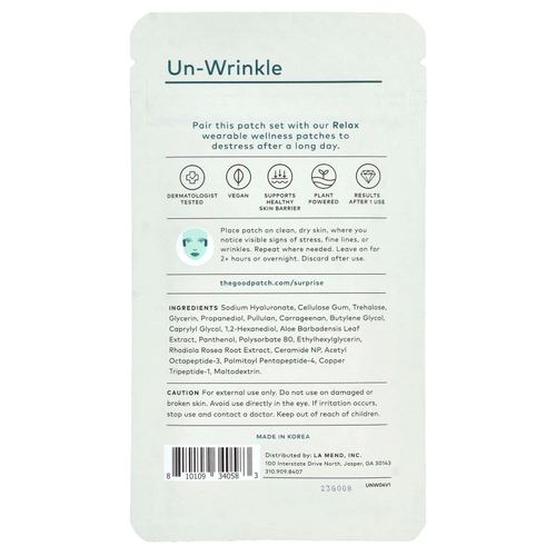 The Good Patch, Un-Wrinkle, 4 патча