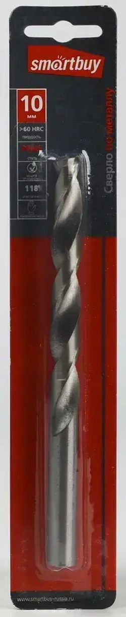 Сверло по стали Smartbuy Сталь P6M5 10 мм
