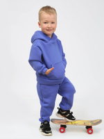 Костюм для мальчиков флис "Амулет-11" сизый, р.104 (Ивашка)