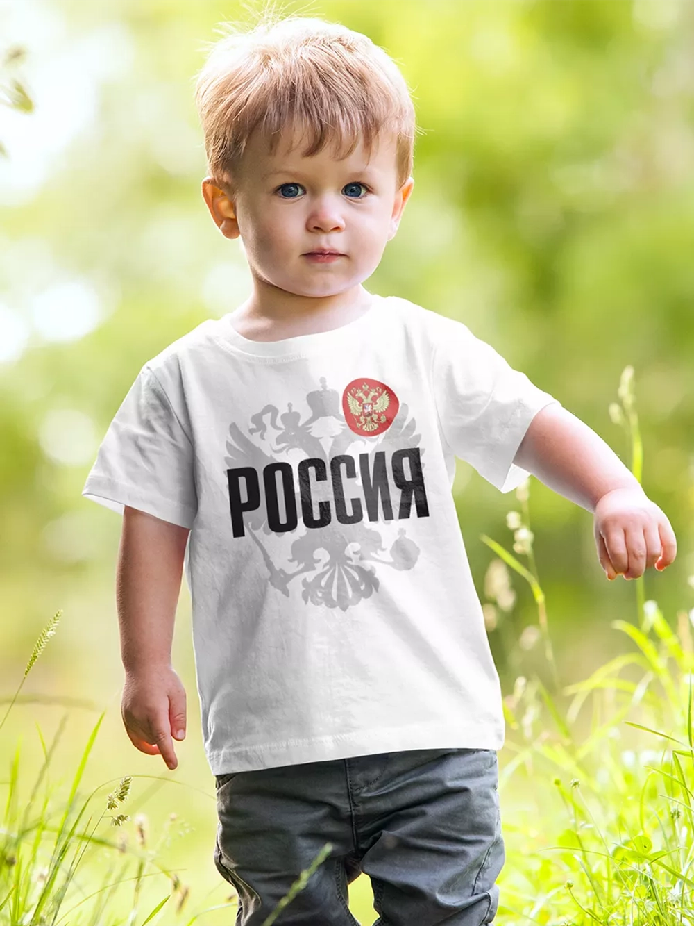 Футболка с гербом России