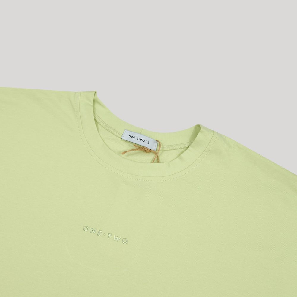Футболка One Two Logo White Jade салатовая