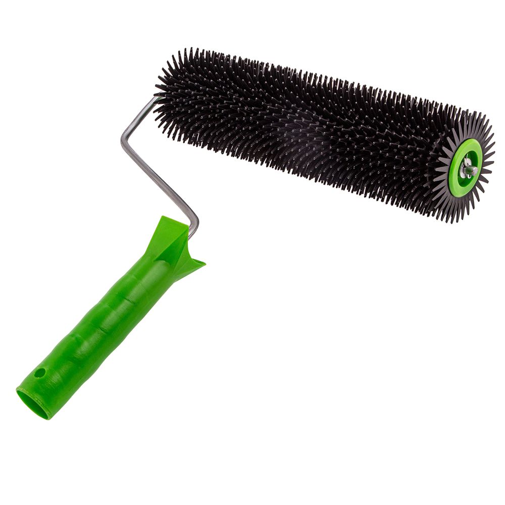 81110 Валик игольчатый для наливных полов с ручкой, острая игла, 240 мм Сибртех