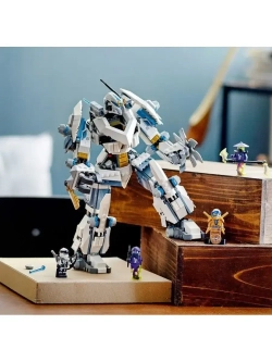 Конструктор Ниндзя Битва с роботом Зейна 840 деталей 19003