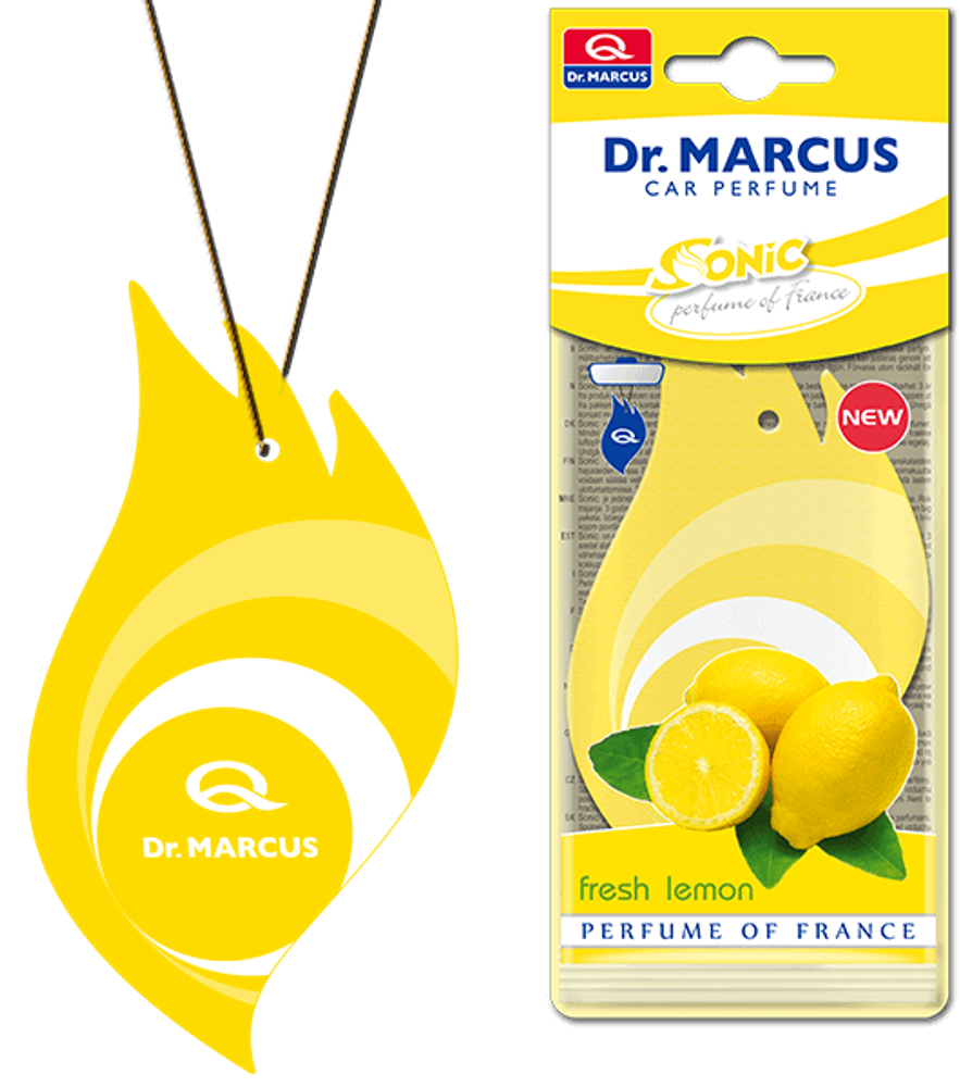 АРОМАТИЗАТОР С ПОДВЕСКОЙ &quot;DR.MARCUS&quot; SONIC FRESH LEMON