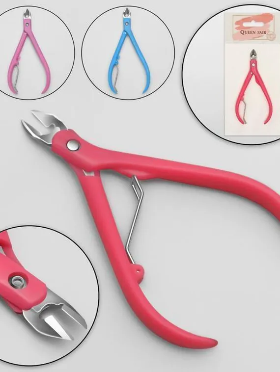 Кусачки маникюрные для кутикулы, 11 см, длина лезвия - 8 мм, цвет МИКС