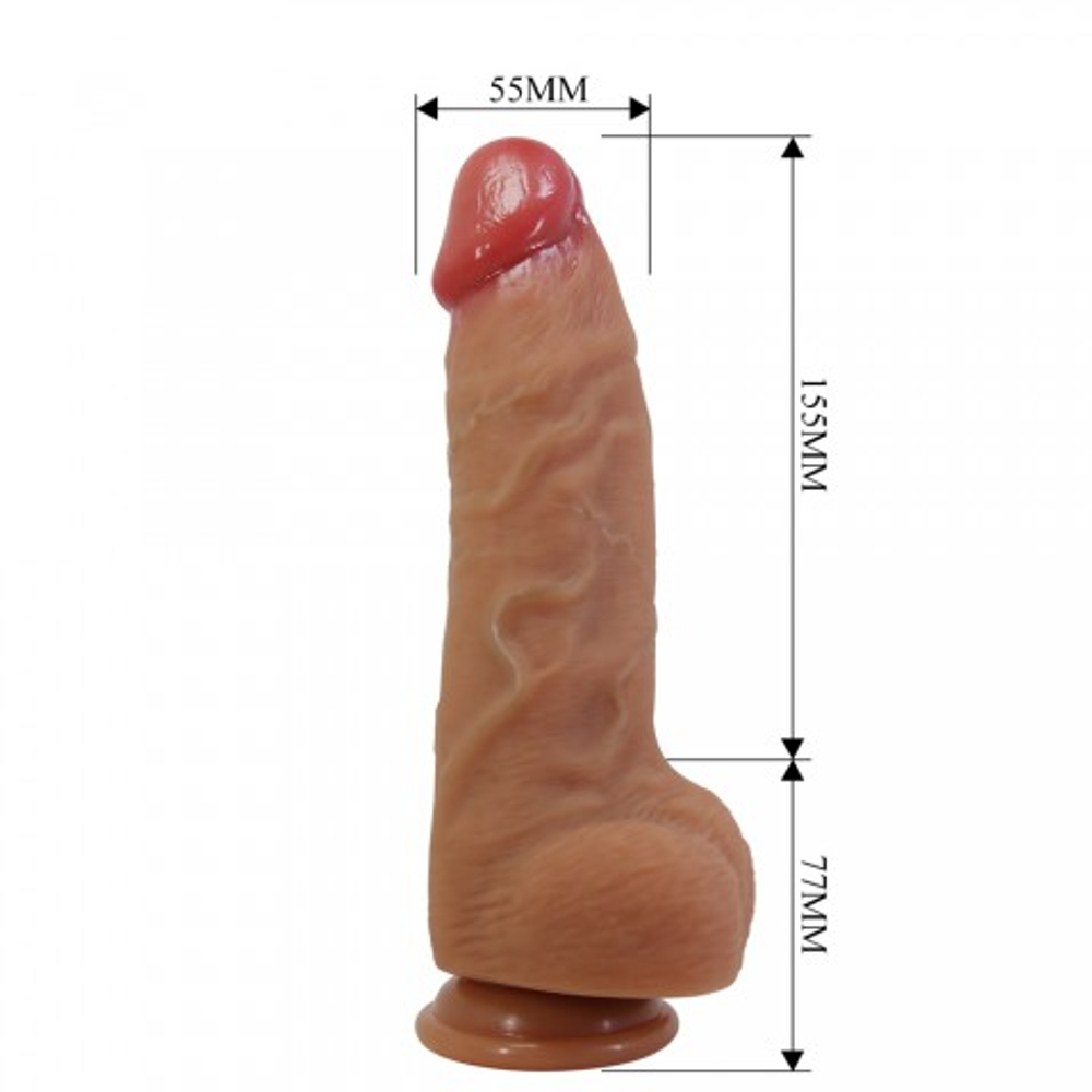 Реалистичный фаллоимитатор на присоске Najm (23,2*5,5 см)