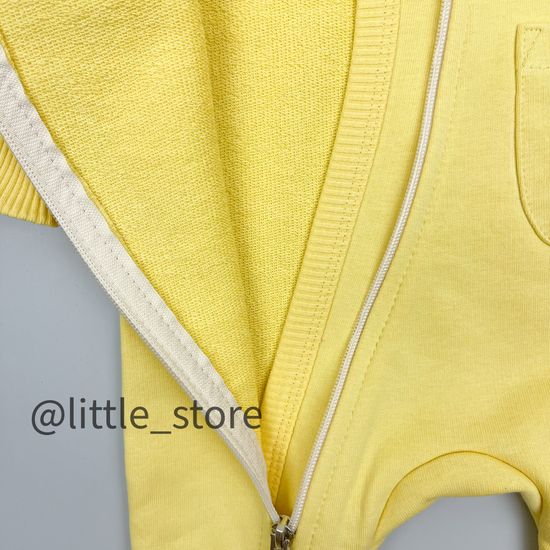 Комбинезон из футера "Simple" Банановый