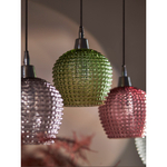 Светильник подвесной каскадный aurora, 110х18 см, сливовый/зеленый/серый