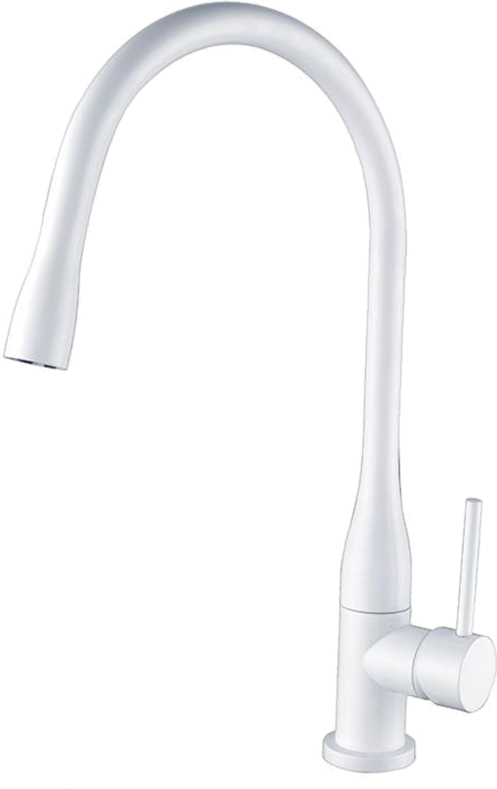 16035-F Смеситель однор. для кухни (БЕЛЫЙ)  GANZER  (5/1шт)