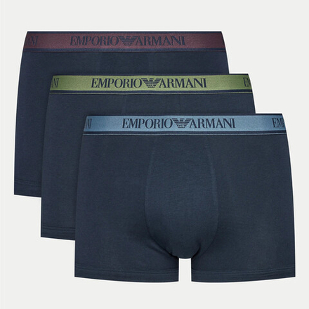 Набор мужских трусов хипсов 3в1 темно-синие Emporio Armani 111357_4F717 70435