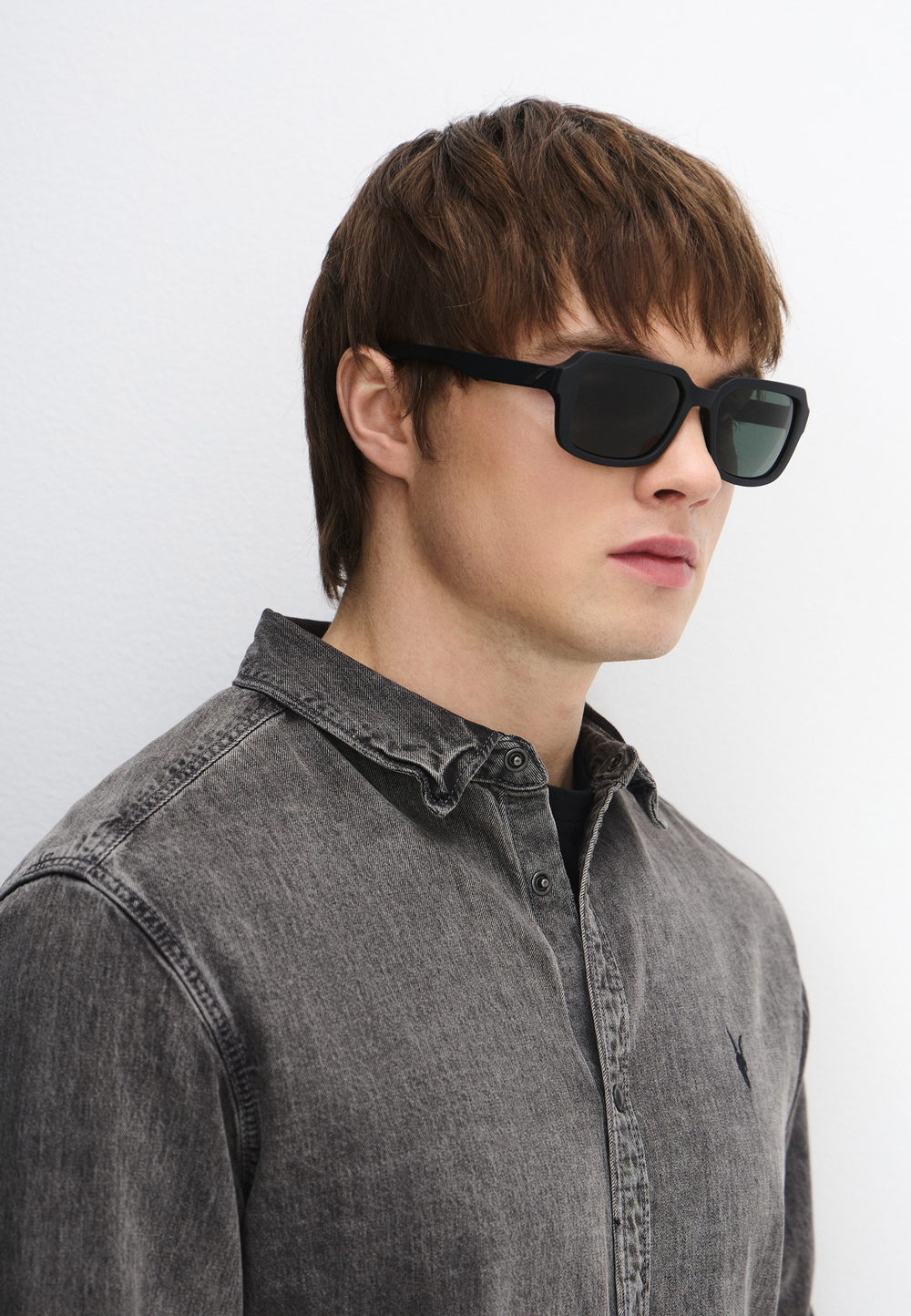 Спортивные очки 100% RIDELEY Soft Tact Black - Grey-Green Lens