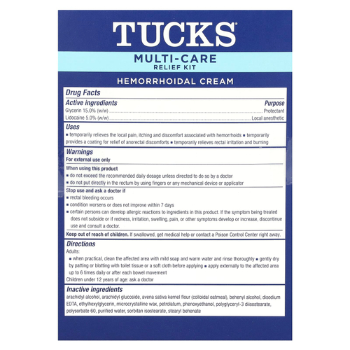 Tucks, Набор для облегчения ухода за кожей, 1 шт.