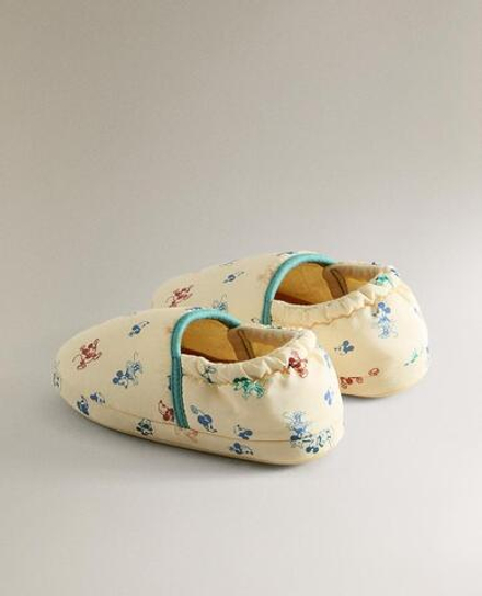 ZARA HOME УЮТНЫЕ ДЕТСКИЕ ТАПОЧКИ МИККИ И МИННИ ©DISNEY, ЖЕЛТЫЙ
