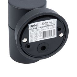 UUL-S21С-35W-GU10 IP65 BLACK Светильник уличный. под лампу GU10. Архитектурный накладной. Корпус черный. TM Uniel