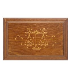 GAEM Art JW-12/05 Шкатулка деревянная «Знак Зодиака - Весы»