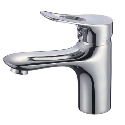 Смеситель для раковины, РМС, корот изл, с картриджем, хром, SL120-001F