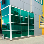 Пленка солнцезащитная зеркальная R GREEN 15 LUXFIL, (рулон)