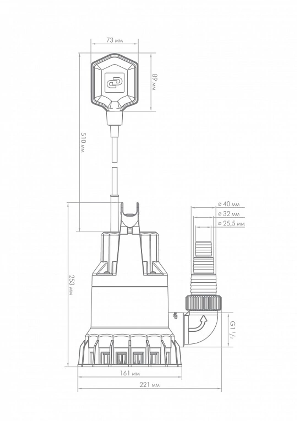 Дренажный насос Джилекс «ДРЕНАЖНИК» 85/6