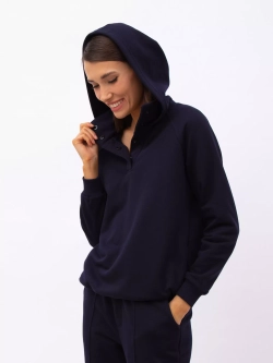 Худи женское Anyday Icon Hoodi 01, цвет темно-синий