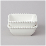 Набор салатников 2шт 400мл квадрат "Pearl"