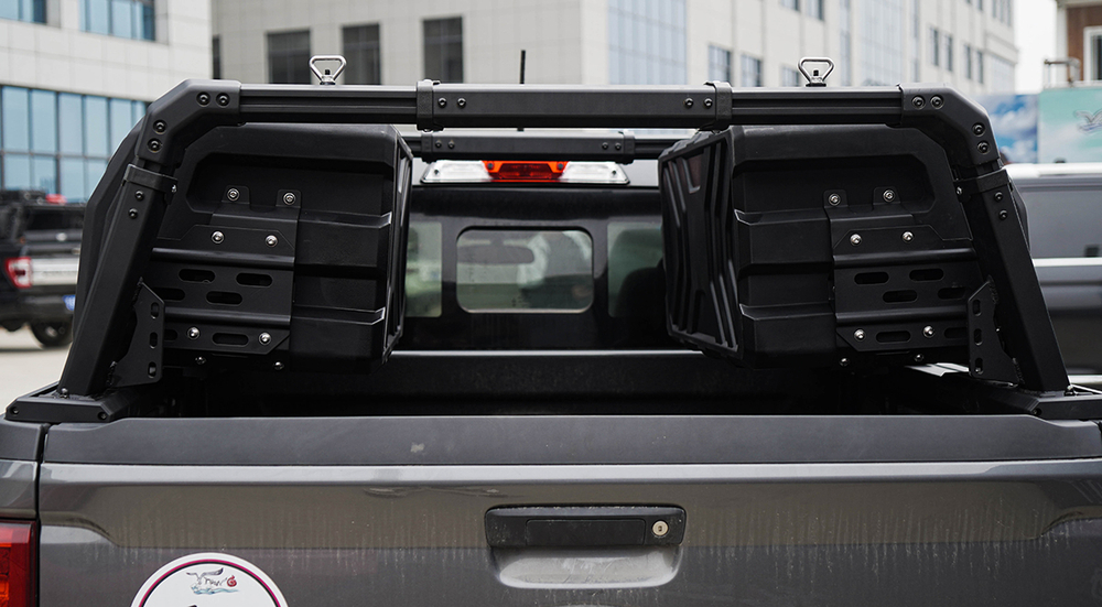 Силовой каркас-кунг Baja Racing (тип А) с 2-мя малыми боковыми ящиками Mitsubishi L200, Isuzu D-MAX, Nissan Navara