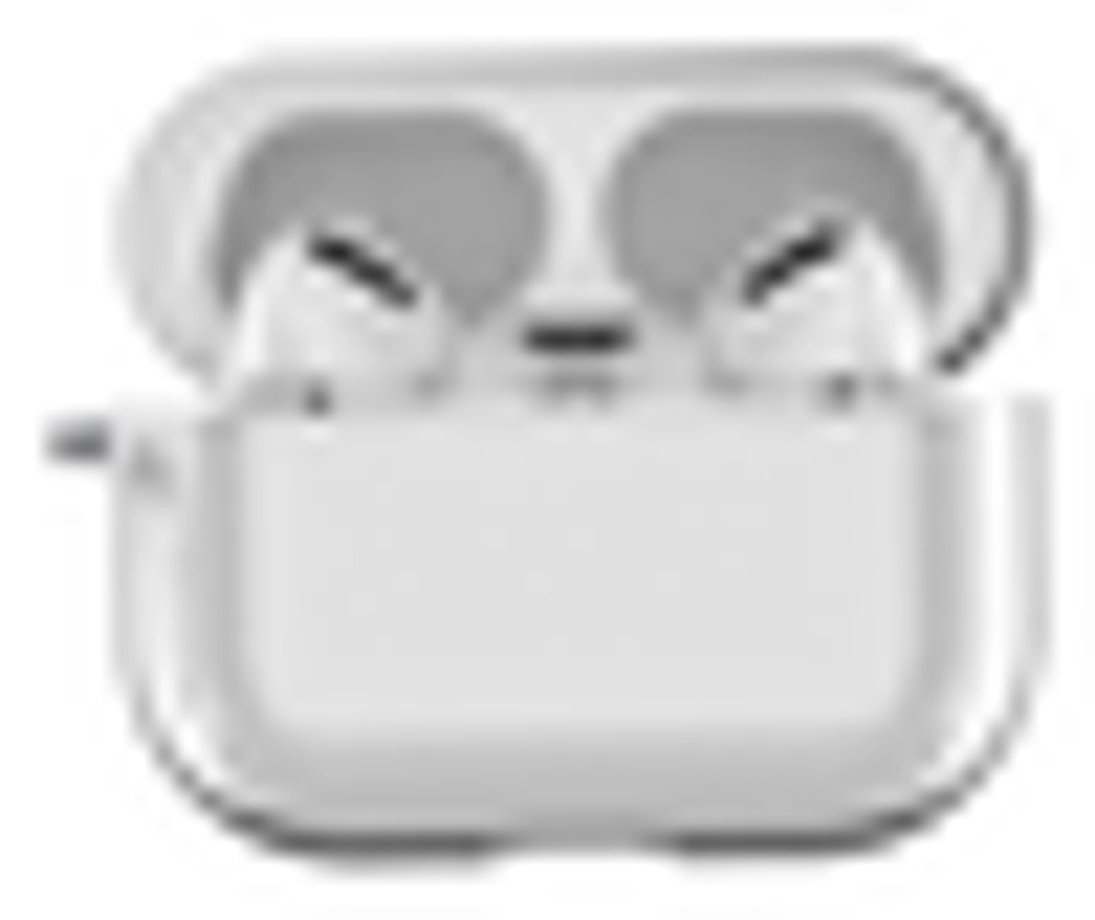 Чехол для наушников Airpods Pro Zibelino с карабином прозрачно-white