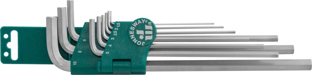 Набор ключей торцевых шестигранныхудлиненных, 9 предметов JONNESWAY H03S109S