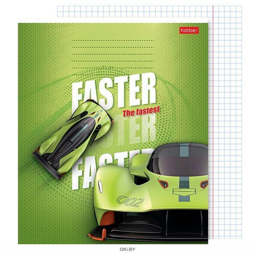 Тетрадь 12 л. клетка Хатбер Самый быстрый