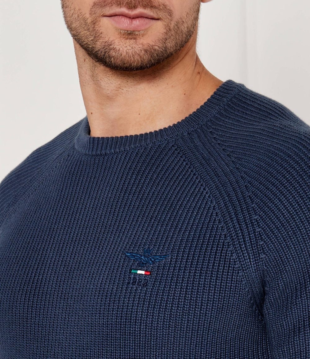 Свитер Aeronautica Militare - темно-синий(MA1508L529)