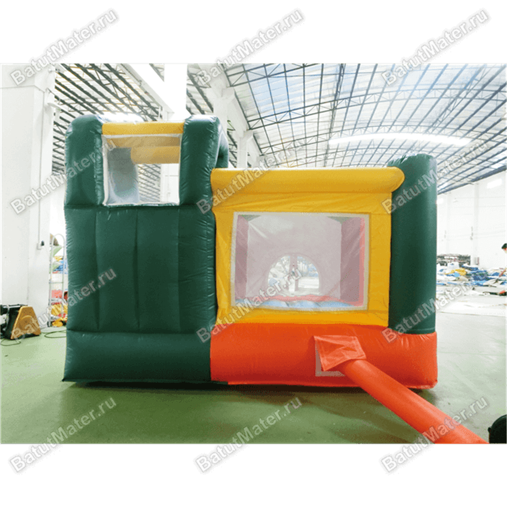 Небольшой надувной батут "Лесной домик"