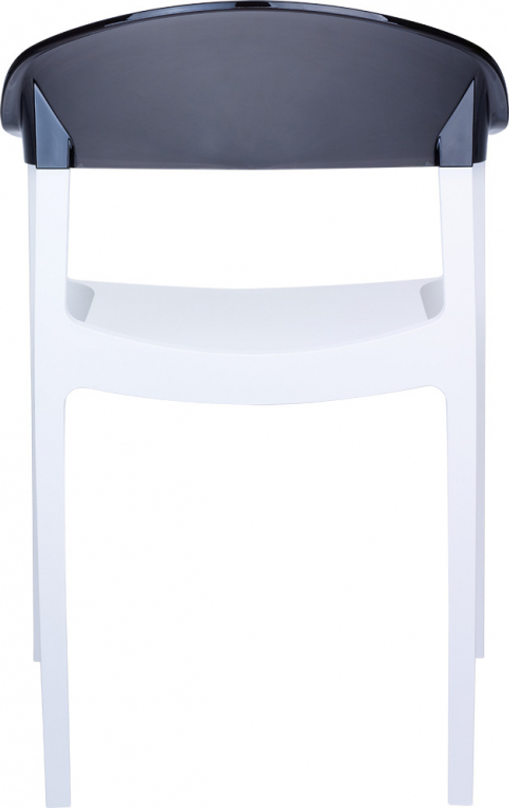 Кресло пластиковое Siesta Contract Carmen, белый, черный