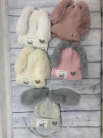 Шапочка вязаная "Feza-ушки"