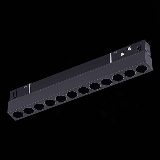 ST806.436.12 Магнитный трековый светильник Черный LED 1*12W 3000K 550Lm Ra&gt;90 36° IP20 L220xW22xH44 SKYLINE 48