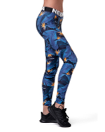 Лосины NEBBIA Mid-waist Ocean Power leggings 566 SQ.blue