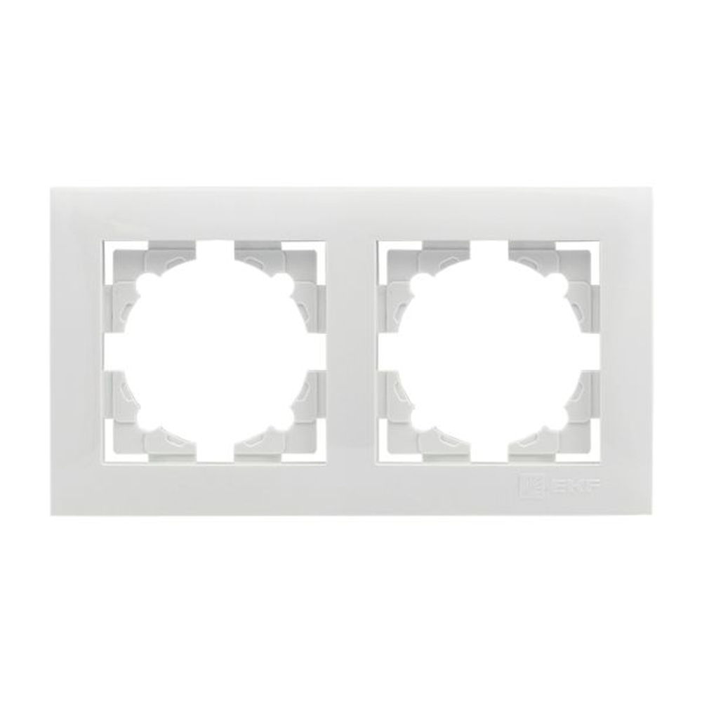 Валенсия рамка 2-местная белая EKF PROxima