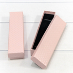 Коробка Ювелирная 20х4.5х2.7 см Набор 2 шт "Ромбики" (Розовый)