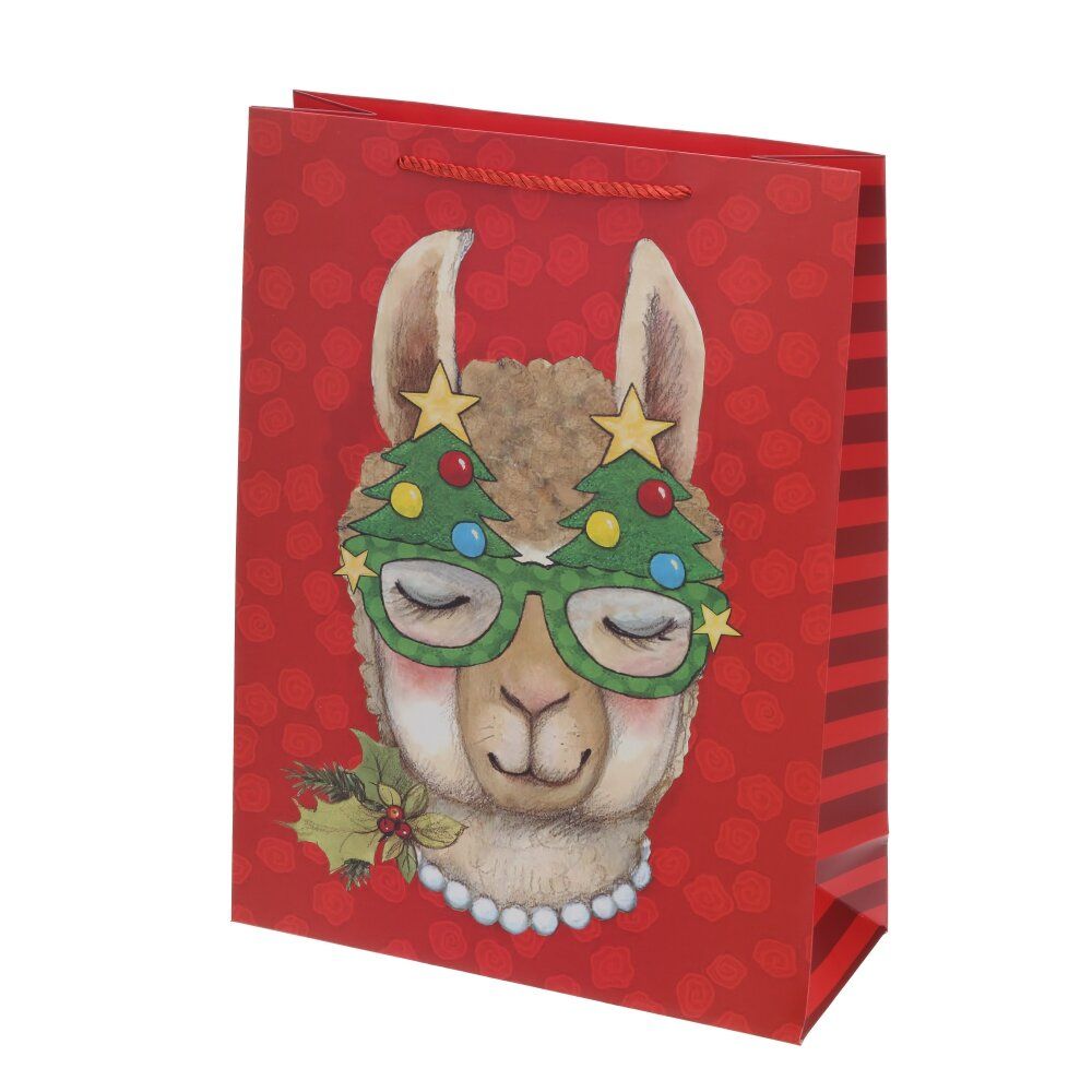 GAEM Пакет подарочный L (бумага 210г/м2, блок 12шт), L30 W12 H40 см, 4в.