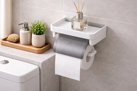 Комфорт в цифровой эре: Современный держатель для бумаги с мультифункциональной полкой