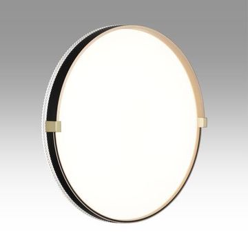 7647/DL PALE SN 189 Светильник пластик/белый/черный/золотой LED 48Вт 4000К D390 IP43 OLIDI BLACK