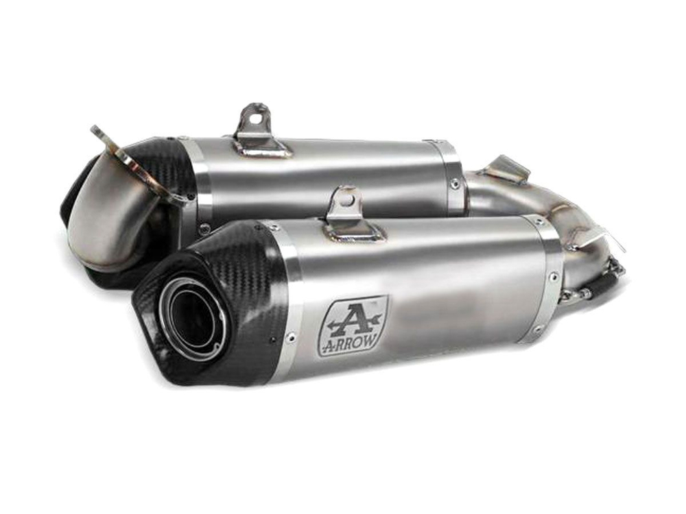 71160PK ARROW PAIR OF TITANIUM SILENCERS W/ LINK PIPES (SF V2, P V2)