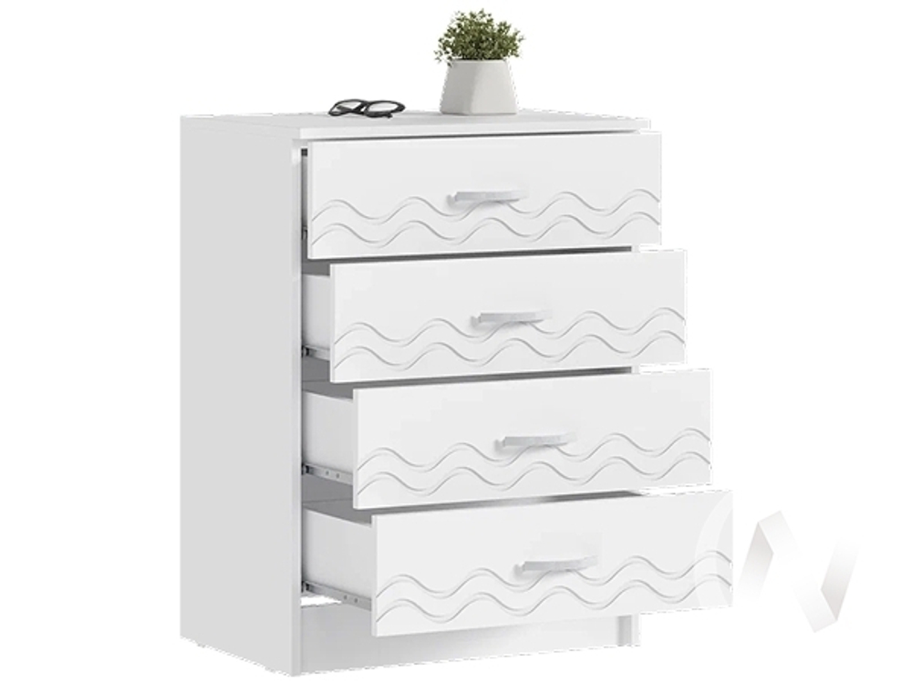 Комод Детская Юниор-2 (белый/шарли белый)