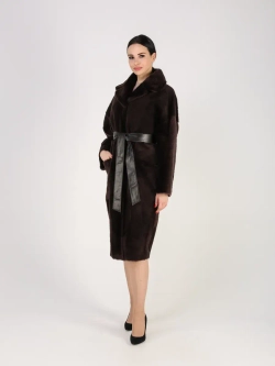 Дубленка зимняя шуба натуральная двухсторонняя оверсайз